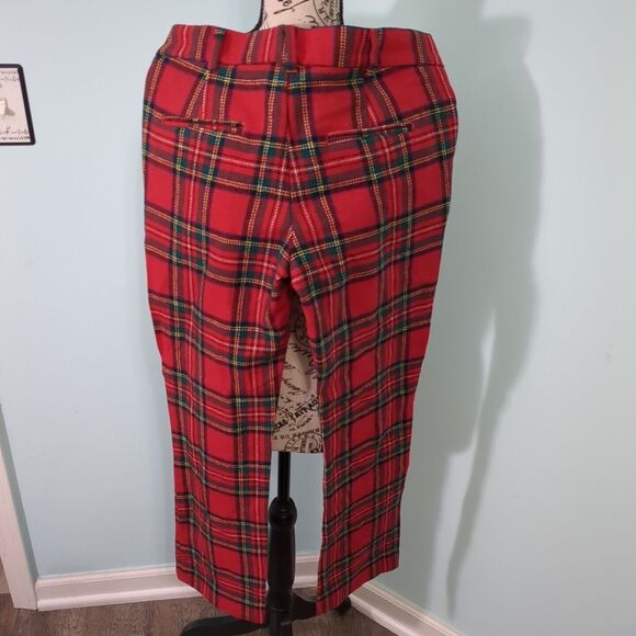 CASTAWAY NANTUCKET 6 Wool Pants Tartan Plaid Christmas new with tags - Picture 2 of 6